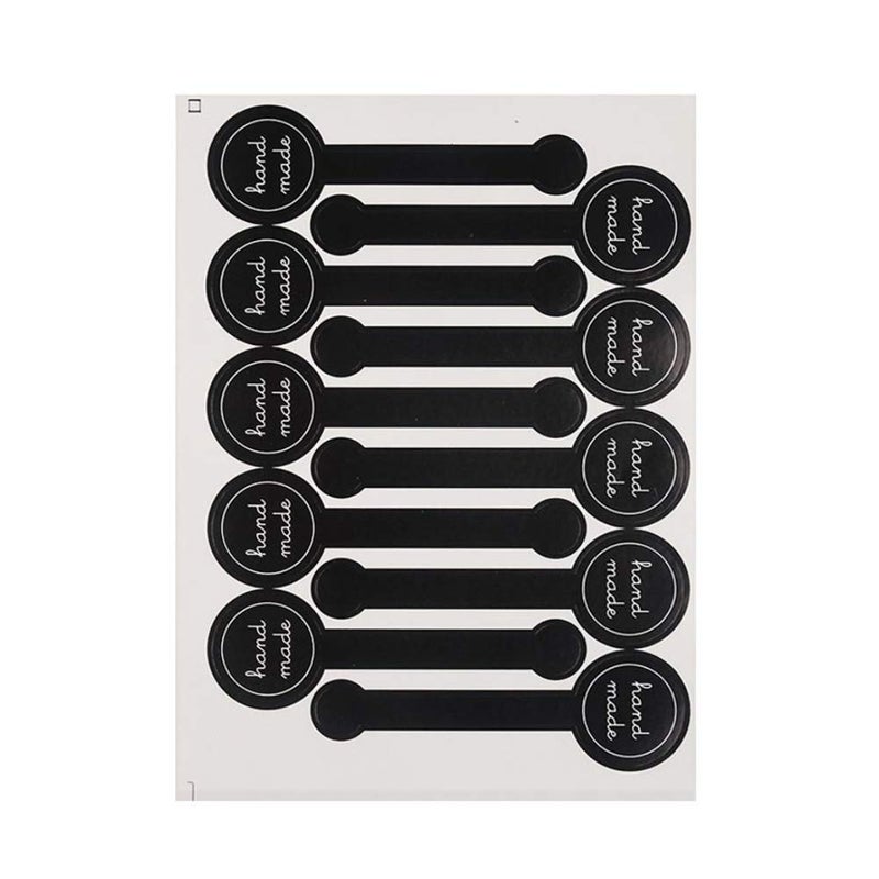 SYBL 20 Sheets(200 Pcs) Food Retail Package Seal Self Adhesive Paper Sticker Labels Sealing Stickers Tamper Evident Decorative Labels for Handmade Baking Craft Arts and More - Image 1